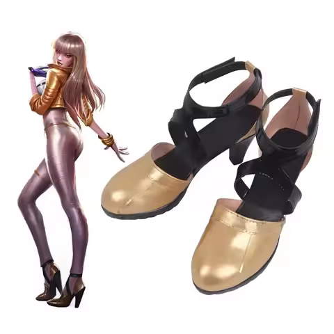 CyLOL KDA Boot Ahri Kaisa Evelynn Akali Cosplay Shoes Men AND Women Artificial Leather Boots Hallowe
