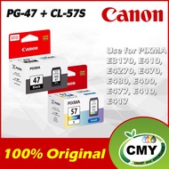 Canon CL-57s CL 57s CL57s Color Ink Cartridge + Canon PG-47 PG 47 PG47 Black ink cartridges for E400 E410 E417 E460 E470 E477 E480 E3170 E3177