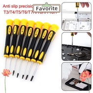 FAVORITEGOODS Torx Screwdriver, T3/T4/T5/T6/T7H/T8H/T10H Plastic Disassembly Repair Tools, Practical