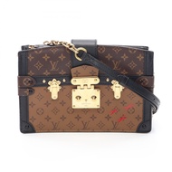【二手】LOUIS VUITTONMonogram Reverse M43596 單肩包/行李箱手拿包/PVC塗層帆布皮革行李箱手拿包
