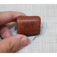 Polyester Capacitor Value 0.47 uf/400 V. (474J/400Z) Brand New And Old Kept From Raw Dan Fish Size 2