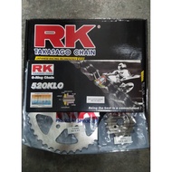 SPROCKET CHAIN SET PULSAR NS200 / RS200 .