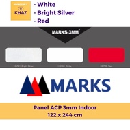 PANEL ACP MARK SEVEN 3 MM INDOOR - ACP PUTIH / MERAH / SILVER