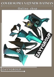 Cover Full Body Alus Honda Supra X 125 New Batman Custom Tosca Hitam Doff