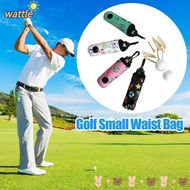 WATTLE Golf Ball Bag for Women Men Swivel Buckle Purse Organizer Neoprene Golf Small Waist Bag