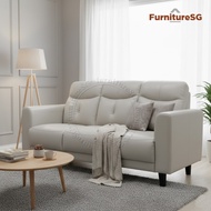 (FurnitureSG) 1/2/3 Seater Premium Half Leather Sofa 5 Colours
