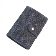 Women Fashion Snap Button Wallet Card Cover Felt Bag Coin Purse Change Pouch Chic Portable Key Pouch