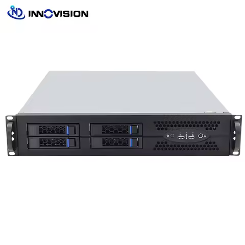 New 2U 4Bay Hotswap Rack Mount Server Case With Flexible Horizontal Expansion Slot Support GPU Netwo