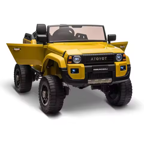 Kids Electric Ride On Car 24V 2-Seater Ride-On Truck with Remote Control 4×100W Motors & 4WD/2WD Swi