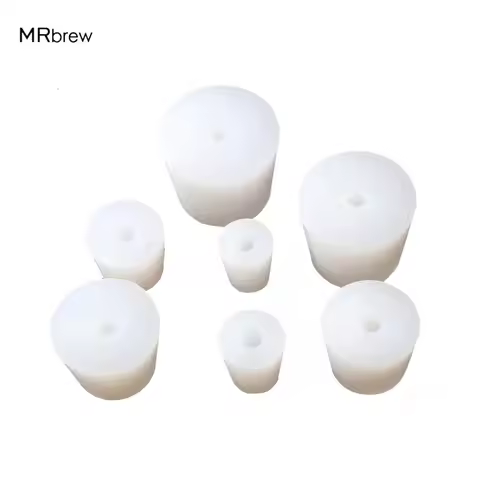 Fermentation Silicone Wine Stopper Drilled Brew Plug With 8mm Hole For Airlock Valve Bubbler Ferment