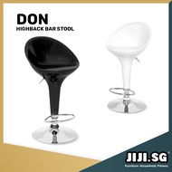(JIJI.SG) DON Highback Bar Stool (60-80cm) Easy to Self-Assembly / Bar Chairs / Bar Stools / high ch