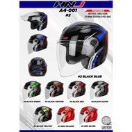 HNJ A4-001 2 WD Motorcycle Half Face Helmet Single Visor for women with icc