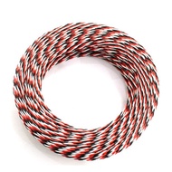 5M 22AWG/26awg 30/60 Core 3 Way Twist Servo 16 Feet Extension Cable JR Futaba Twisted Wire Lead For 