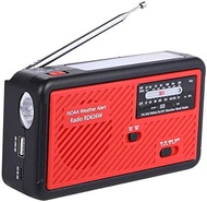 Portable Emergence Radio FM/AM/NOAA Weather Radio Compatible， Wide FM Compatible Radio Hand-cranked