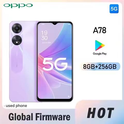 OPPO A78 5G SmartPhone Global firmware Android 12 RAM 8GB ROM 256GB 50MP MTK Dimensity 700 5000mAh g