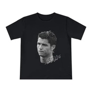 COD Cristiano Ronaldo Head T-Shirt with Signature Trendy Graphic Tee Ronaldo CR7 Cristiano Ronaldo S