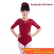 🎈Girls Ballet Dress Lace Splice Cotton Ballet Leotard Girls Gymnastics Dance Dress Kids Children Leotard Swimsuit For Da