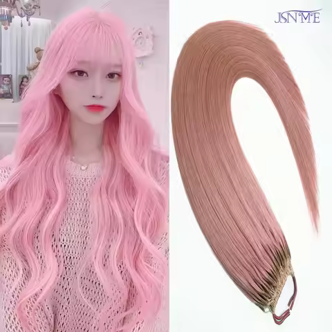 Color Double Stick Easy to pull hair extensions Color Blue Purple Pink Grey 613 Color 20" Inch 100% 