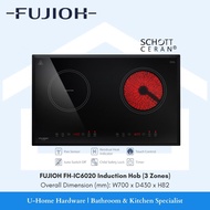 FUJIOH FH-IC6020 2-in-1 Hob Induction Hob / Ceramic Hob (SCHOTT CERAN CERAMIC GLASS) Built in or Free Standing on Table Top