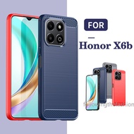 Casing For Honor X6b X6 X6a B A 4G 5G 2024 Phone Case Armor Carbon Fiber TPU Soft Silicone Casing Fa