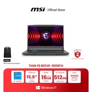 MSI NOTEBOOK THIN 15 B13VE-1608TH | 15.6" FHD | Intel Core i5-13420H | NVIDIA GeForce RTX 4050 | 16G