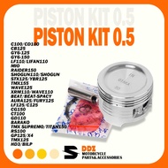 MOTORCYCLE PISTON KIT 0.5 SET XRM110/WAVE125/C100/MIO/CT100/BARAKO/RS100/HD3/TMX125/LF125/GY6
