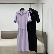 全新Tommy Hilfiger春夏女裝珠地棉氣質收腰顯瘦V領寬鬆長裙連衣裙Tommy Hilfiger dress Tommy Hilfiger 連身裙 Tommy Hilfiger裙