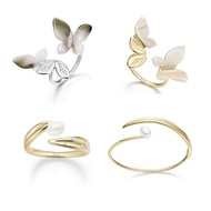 Butterfly Female Silver Open Bracelet Direct Sale Olive Leaf hefang 925 Ring Garden Original Factory