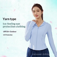 Azure Original Yarn Type Ice Slim-fit Sunscreen Clothing Women Quick-Drying Breathable UPF50+Outdoor