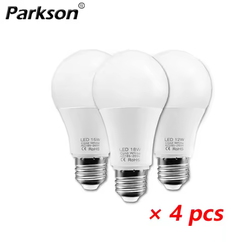 4pcs/lot E27 LED Bulb AC 220V 230V 240V 18W 15W 12W 9W 6W 3W Spotlight Light Bulb LED Lamp For Home 