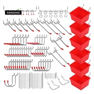 121 Piece Pegboard Hooks Set,Pegboard Accessories with Metal Hooks, Peg Board Organizer Accessories,