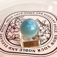 心忱-南極海域 拉利瑪 玉化海紋石 水晶球