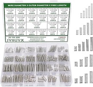 JVBUVX 300PCS Compression Springs Assortment Kit, 23 Different Sizes 304 Stainless Steel Small Sprin