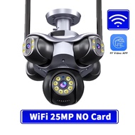 25MP กล้องวงจรปิด5หน้าจอกล้องรักษาความปลอดภัยระบบไร้สาย5K Ultra HD 5K กล้องวงจรปิด355 ° แพน90 ° เอีย