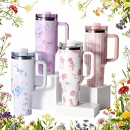 40oz Tumbler with Straw Thermos Bottle Aesthetic Tumbler Botol Air Tahan Sejuk Aquaflask Tumbler mod