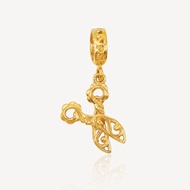 916 Gold Scissors Charm