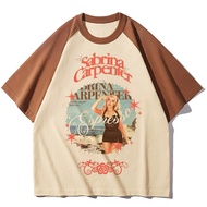Sabrina Carpenter Women's Retro Pop Culture Grunge T-Shirt - Vintage Harajuku '80s Y2K