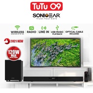 SonicGear BT3500 Sound Bar and Subwoofer for TV with remote control Bluetooth FM radio SD Card Sound