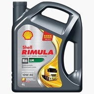 Shell - 蜆殼 RIMULA 金牌 R6 LM 10W-40 機油, 4L（香港行貨）