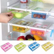 Slide Kitchen Fridge Space Saver Refrigerator Food Organizer Storage Rack Shelf