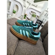 Adidas Originals Gazelle bold W original Clover high quality retro thick sports shoes