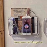 Wall-mounted wall storage box without punching bedside racks Home dormitory bunk artifact storage ra