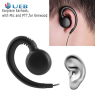 1.2m Earbud Earpiece 180 Swivel 2 Pin Ear Hook Earphone Earpiece with Mic PTT for 2 Way Radio Walkie