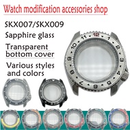 No. 5 SKX007 modified case sapphire transparent bottom matching movement NH35/NH36/4R/6R waterproof