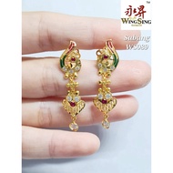 Wing Sing 916 Gold Earrings / Subang Indian Design  Emas 916 (WS089)