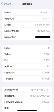 Iphone 14 Pro 128gb Second Ibox
