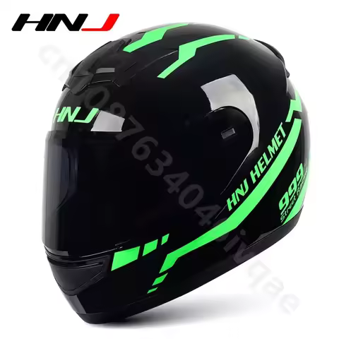 HNJ-902 Summer Electric Moto Helmet Motorcycle Knight Riding Personality Full Helmet Unisex Cascos P