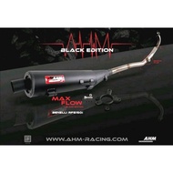 AHM Y15ZR LC135 4S 5S RS150 RFS150 BENELLI 32mm EXHAUST STANDARD CUTTING BLACK EDITION MAX FLOW