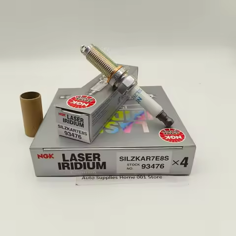 Original NGK LR050998 AJ812988 SILZKAR7E8S 93476 Iridium Platinum Spark Plug For Jaguar F-TYPE XE XF