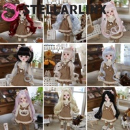 STELLARLINX Bjd Doll Wig, Multicolor Handmade BJD SD Doll Hair, SD DIY Doll Wig Curly Hair Cute High